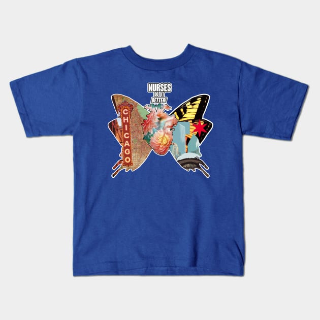 chicago nurse Kids T-Shirt by The Losers Club